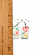 Mint Rose Earrings